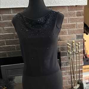 Laundry By Shelli Segal Black Top with sequin detail